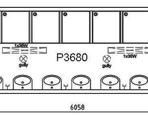 Conteneur sanitaire 20' + 6 cabines douche + 6 lavabos + chaudière de 400L