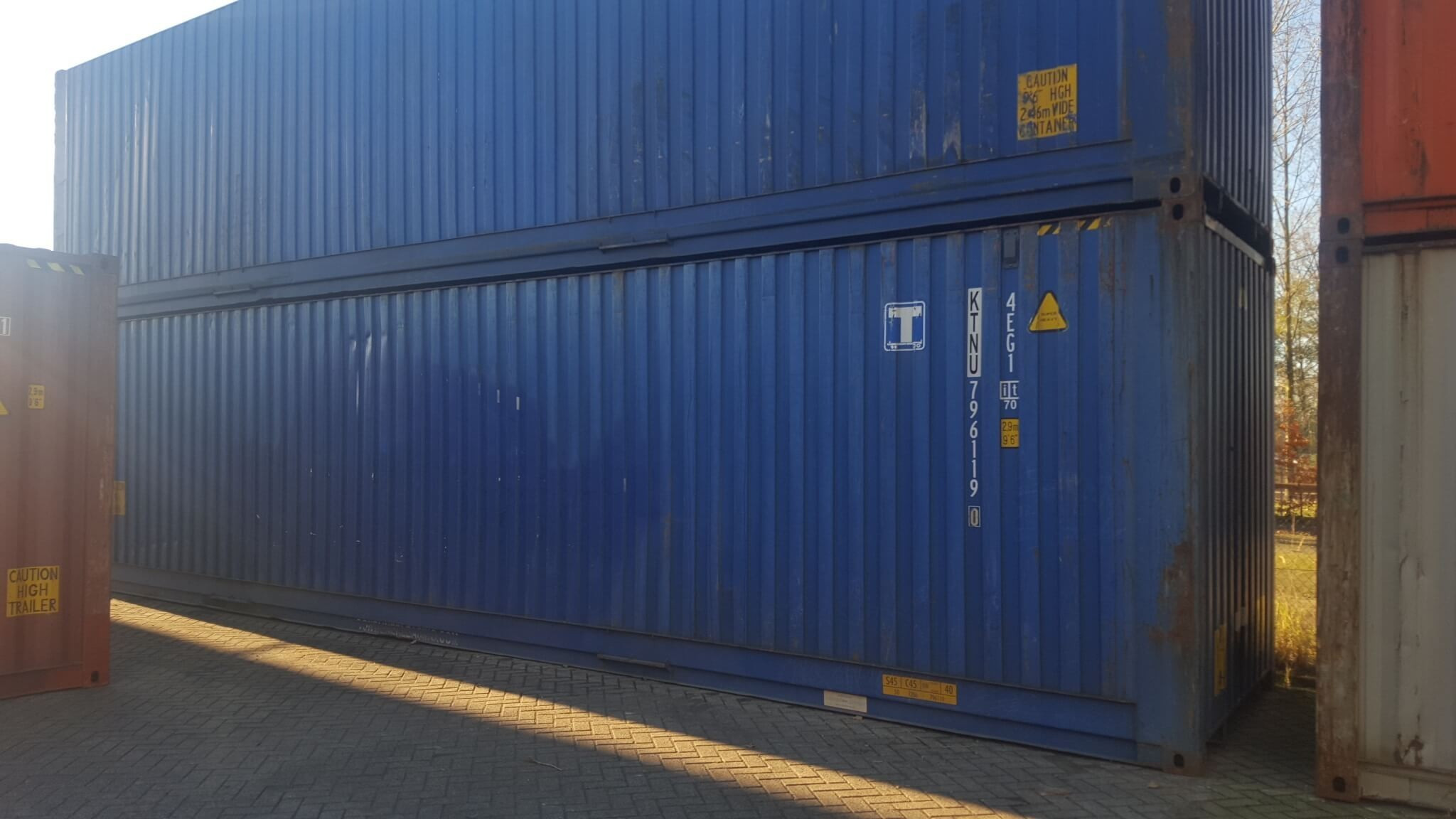 Container 40 Pieds Pallet Wide High Cube Occasion