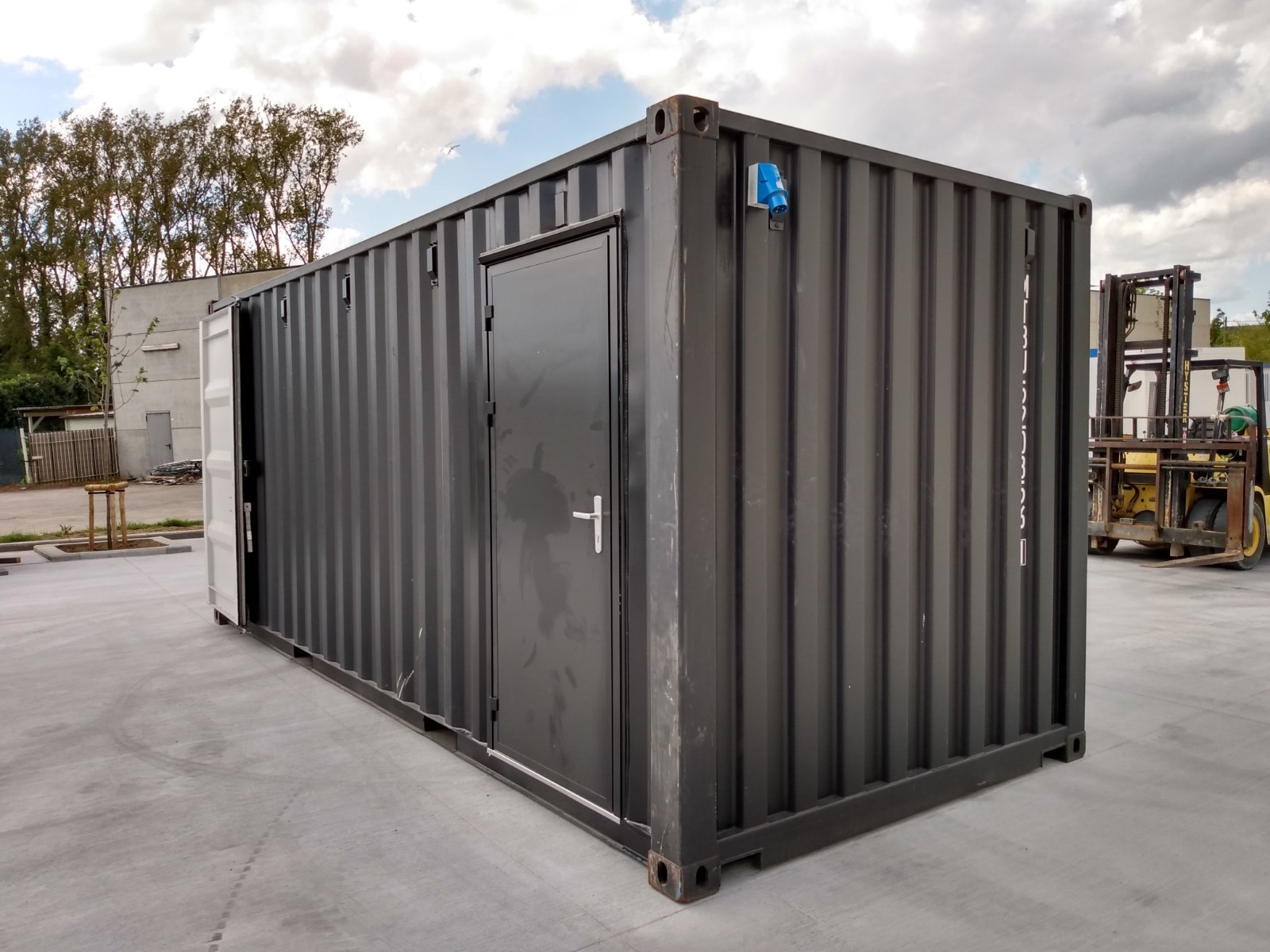 Container Bar Noir De 20 Pieds