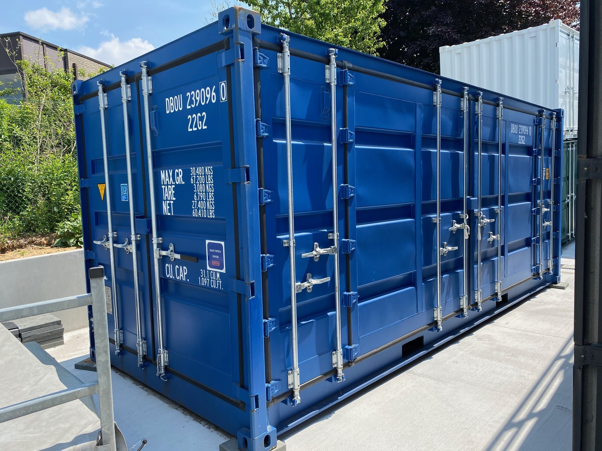 Container 20 Pieds Open Side Bleu Neuf