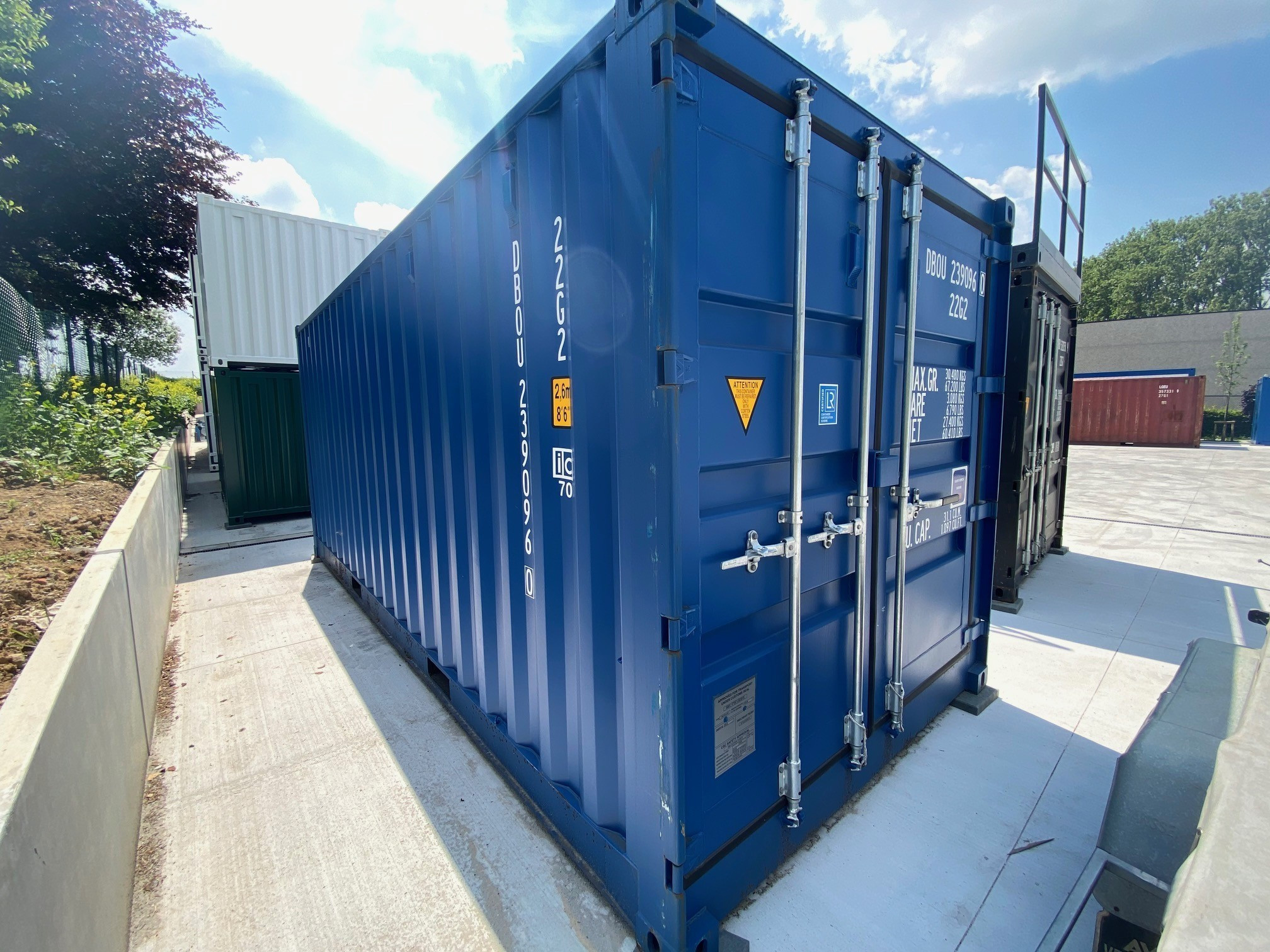 Container 20 Pieds Open Side Bleu Neuf