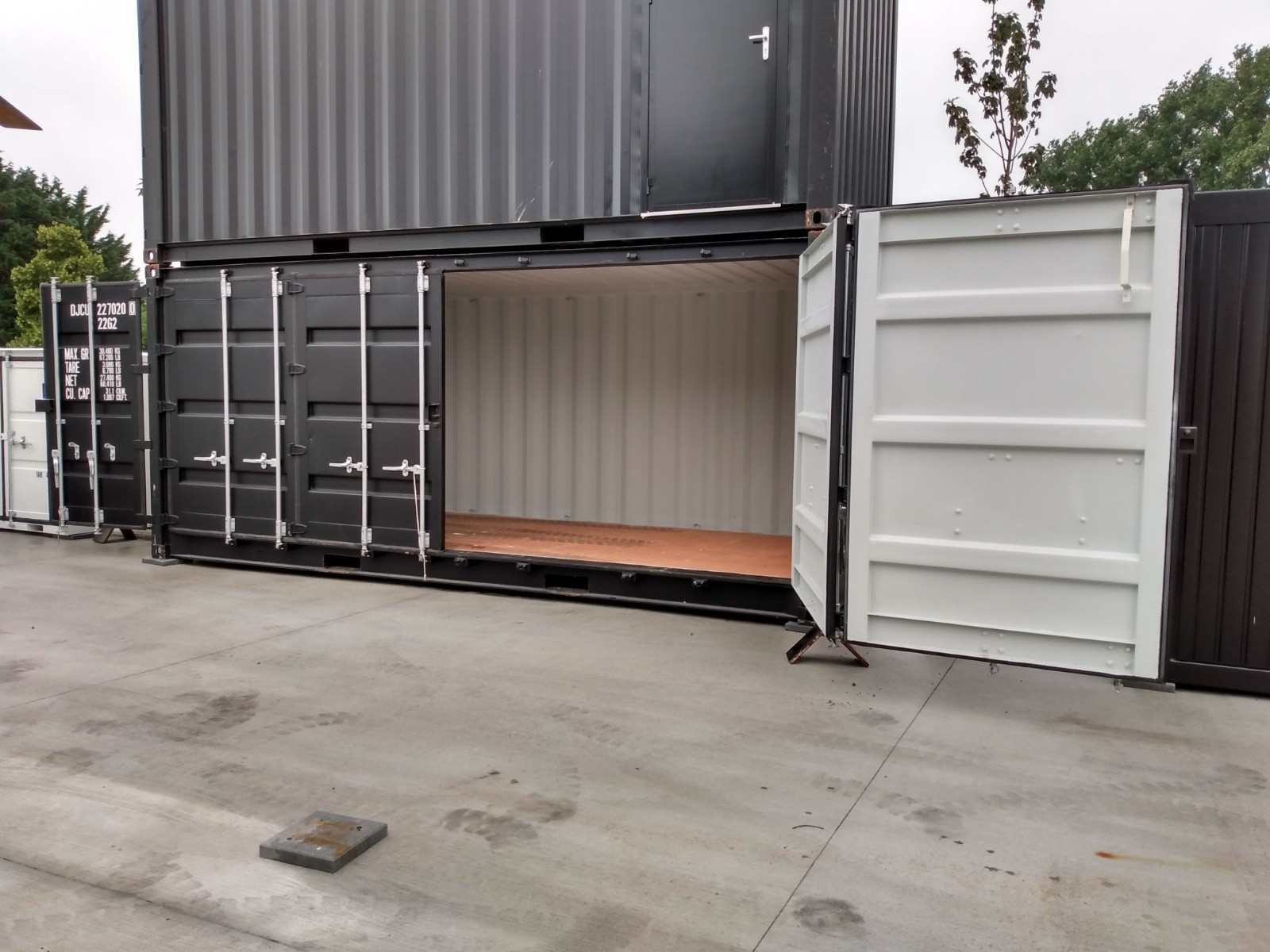 Container 20 Pieds Open Side Noir Neuf