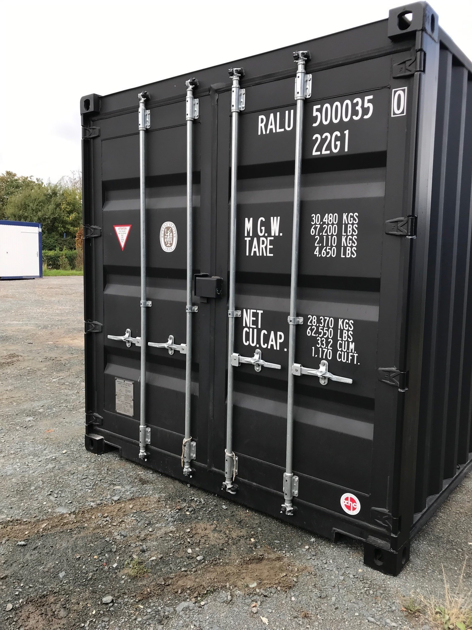 Container Maritime 20 Pieds Noir Premier Voyage (Neuf)