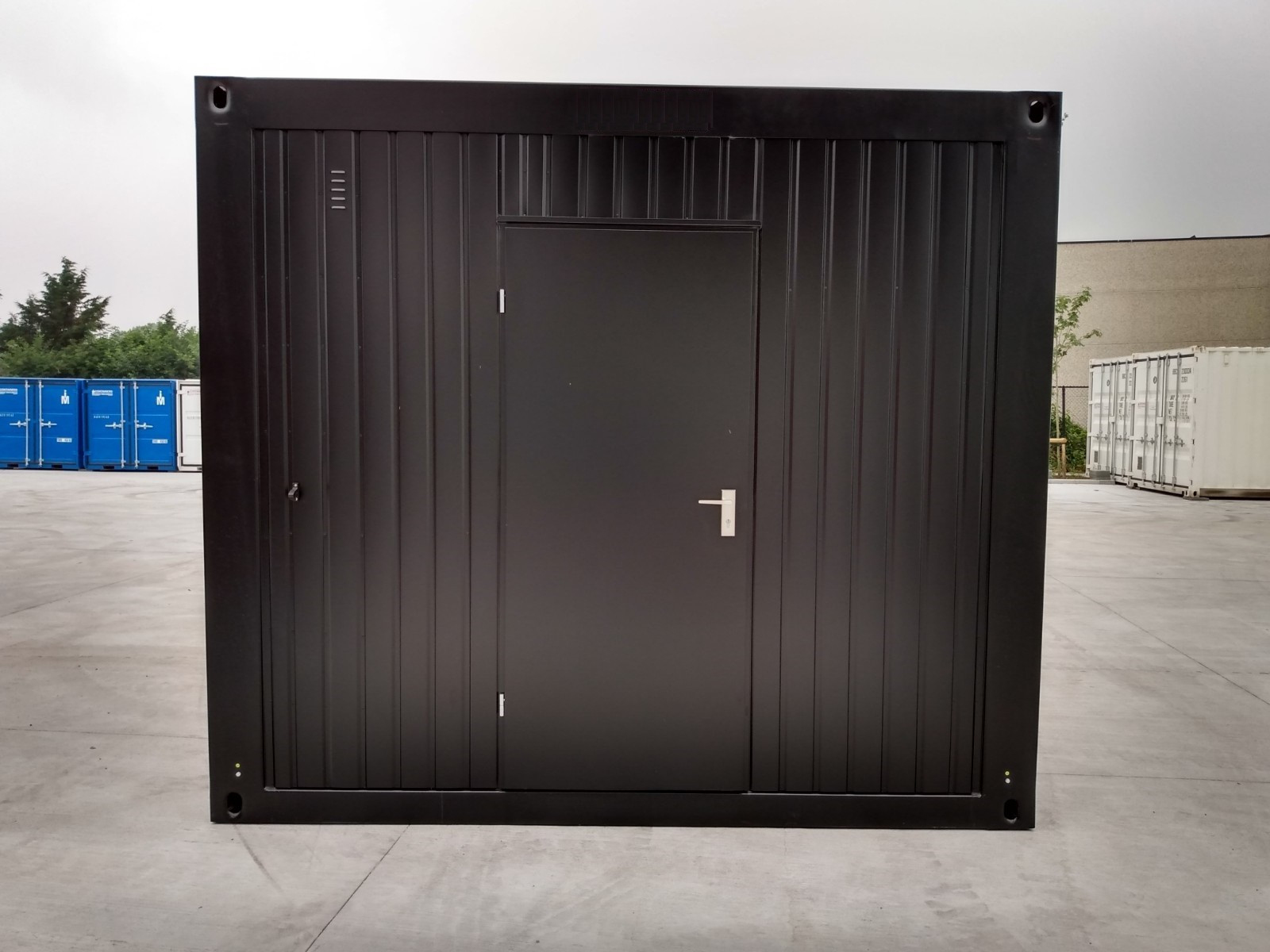 Container De Bureau Noir 6 X 3 M