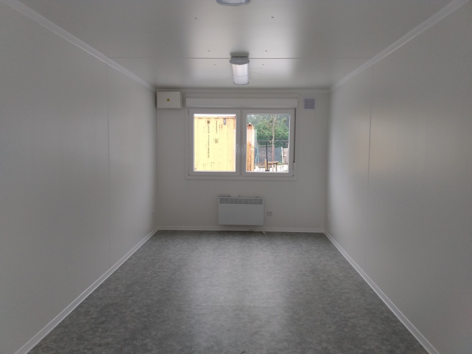 Container De Bureau Noir 6 X 3 M