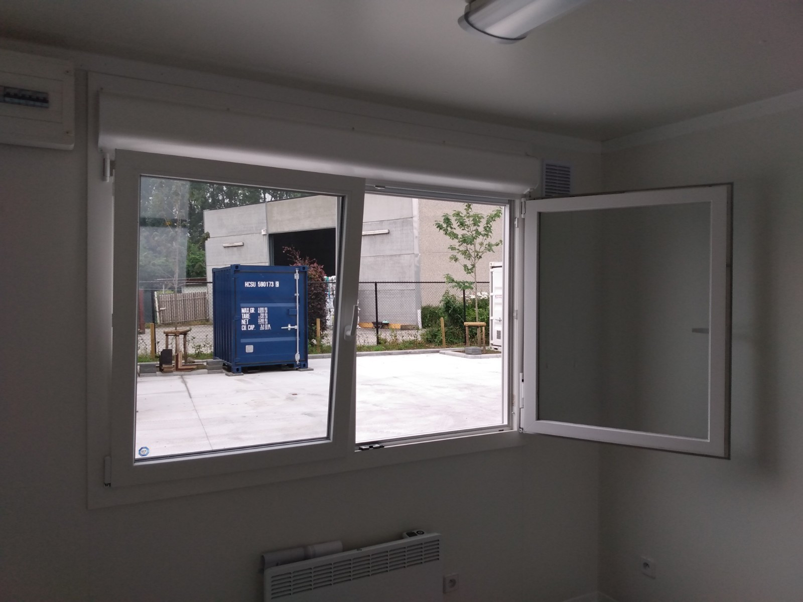 Container De Bureau Noir 6 X 3 M