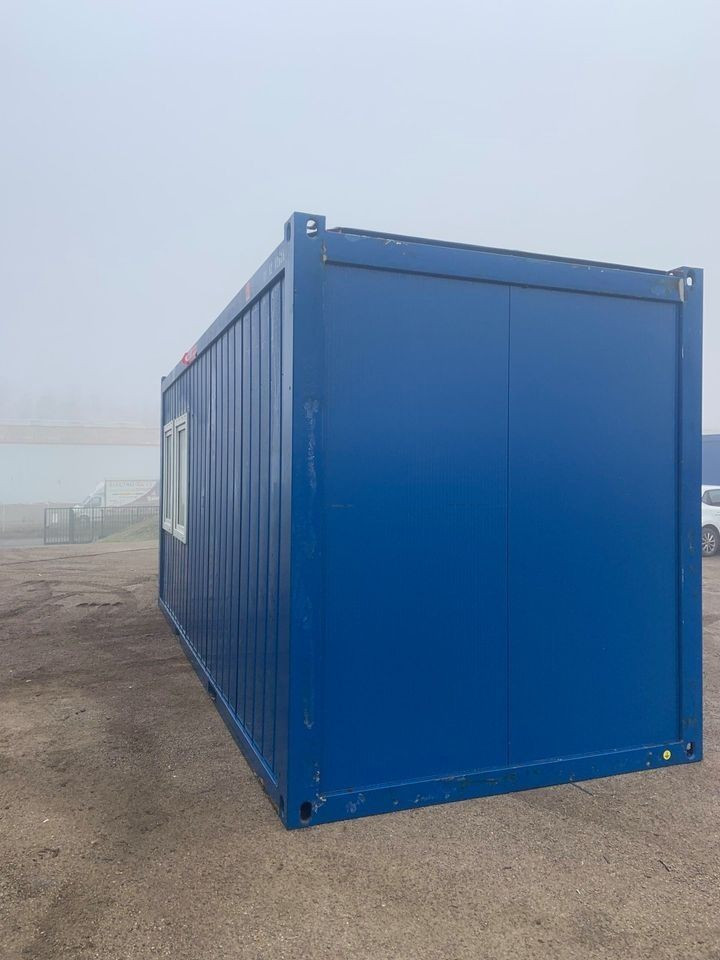 Bungalow De Chantier 20 Pieds (6m) avec 4 Fenêtres + 1 porte vitrée